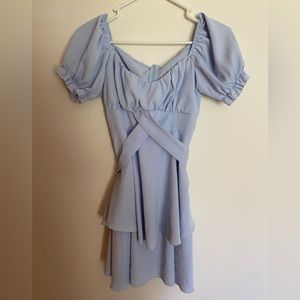 Super cute, light blue mini dress! Only worn twice.